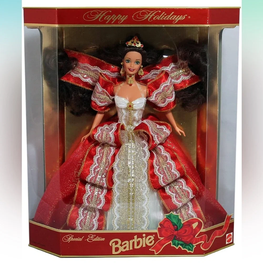 Happy Holidays Special Edition Brunette Barbie 1997